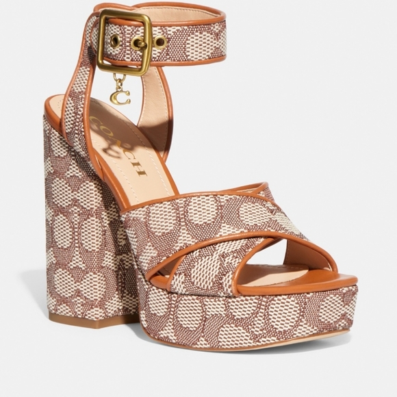 Coach Nelly Sandal. Size 6. Color Cocoa - Picture 1 of 4